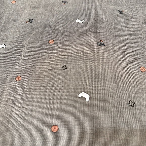 Art Class Button Up Shirt Boys Gray Video Games Short Sleeve, size S 6/7 - Picture 4 of 5